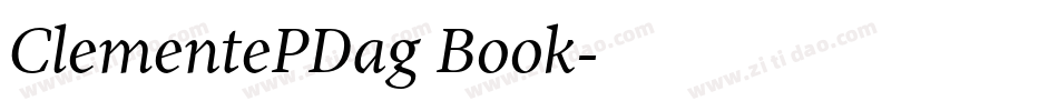 ClementePDag Book字体转换